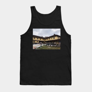 Old Railroad Station in Wintry New England Tank Top